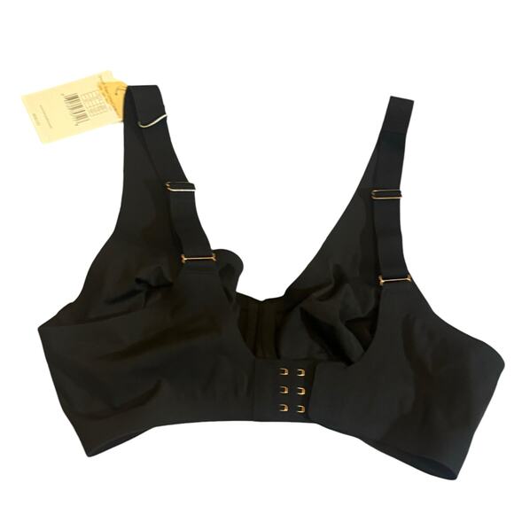 Le Mystere Smooth Shape Unlined Underwire Bra Adjustable Black Size 32D NWT - Picture 5 of 12